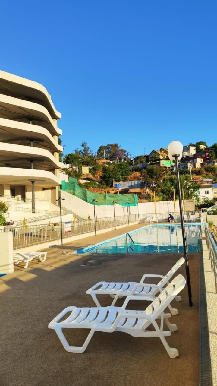 Ocean View & Pool Family 1p Apartamento Valparaíso