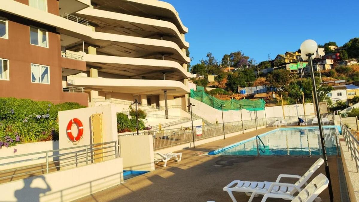 Ocean View & Pool Family 1p Apartamento Valparaíso